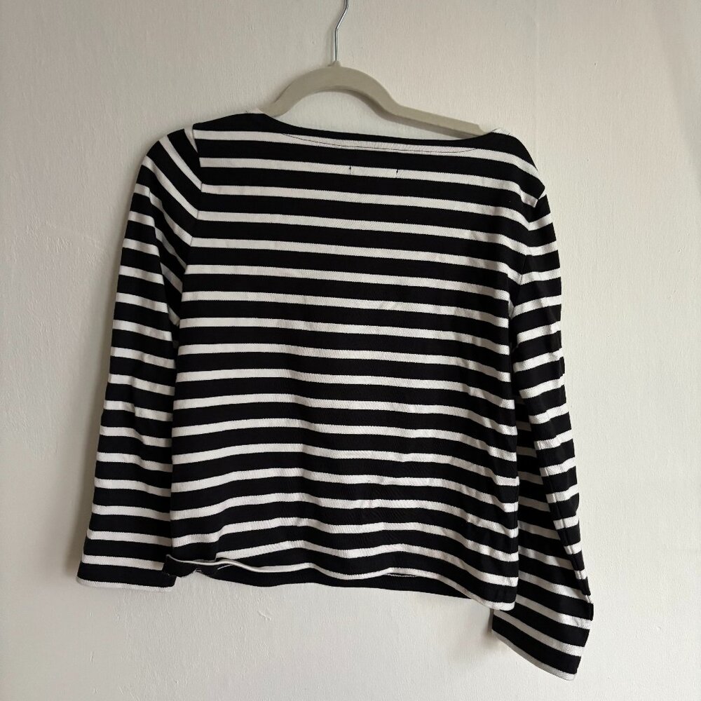 Navy Striped J Crew Tshirt